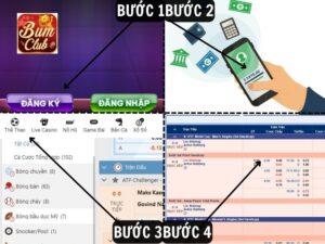 Hinh anh huong dan chi tiet bon buoc cuoc bong ban cung BUMCLUB