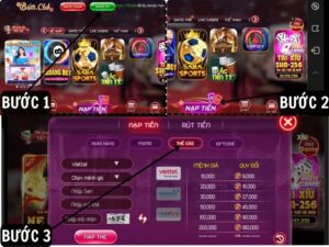 Hinh anh huong dan nap tien BUMCLUB trong ba buoc