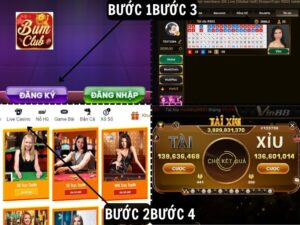 Huong dan 4 buoc tham gia cuoc Tai xiu tai BUMCLUB